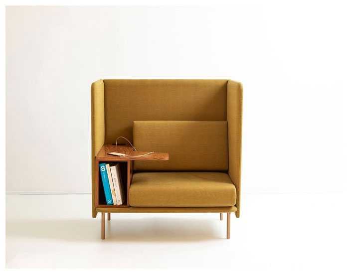 NOVACORP apresenta o sofá Focus para tarefas em casa ou no escritório