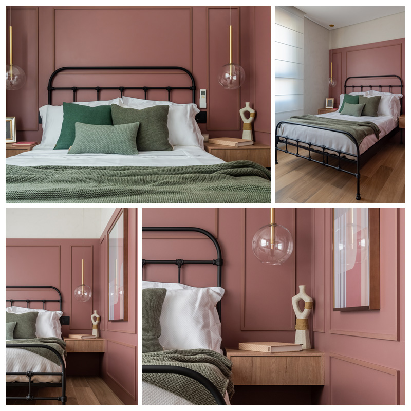 Liberdade e funcionalidade da cama solta no quarto / Fotografia Erika Urbino
