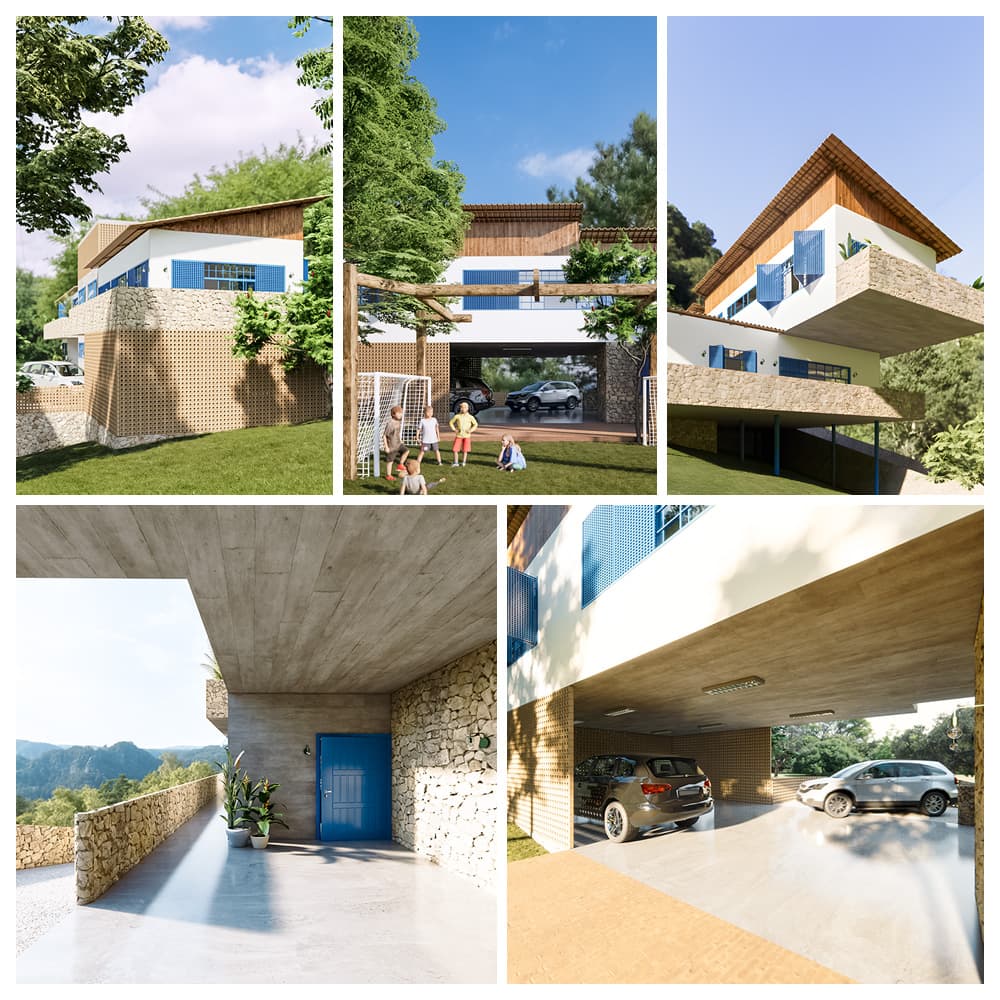 Casa em aclive / img.ahge