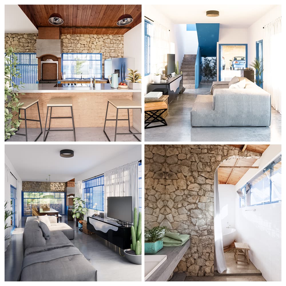 Casa em aclive / img.ahge