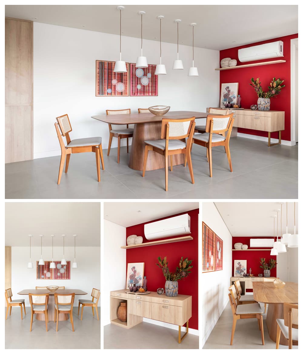 Home office integrado em apartamento / Fotografia Renato Navarro