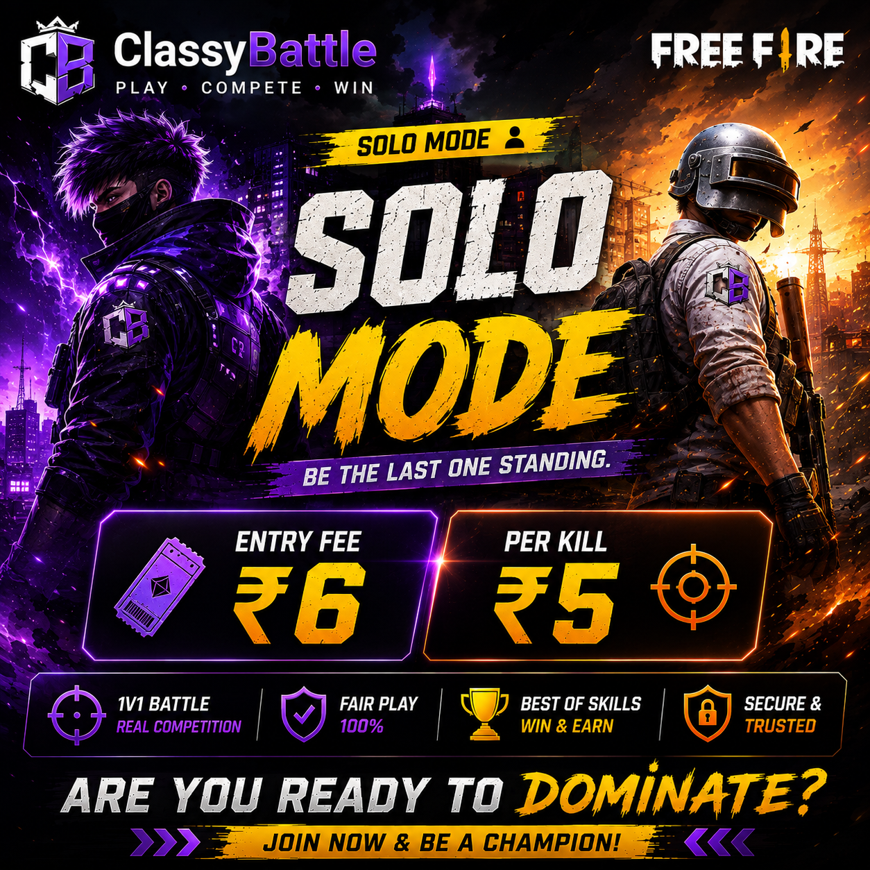 Solo tournament mode