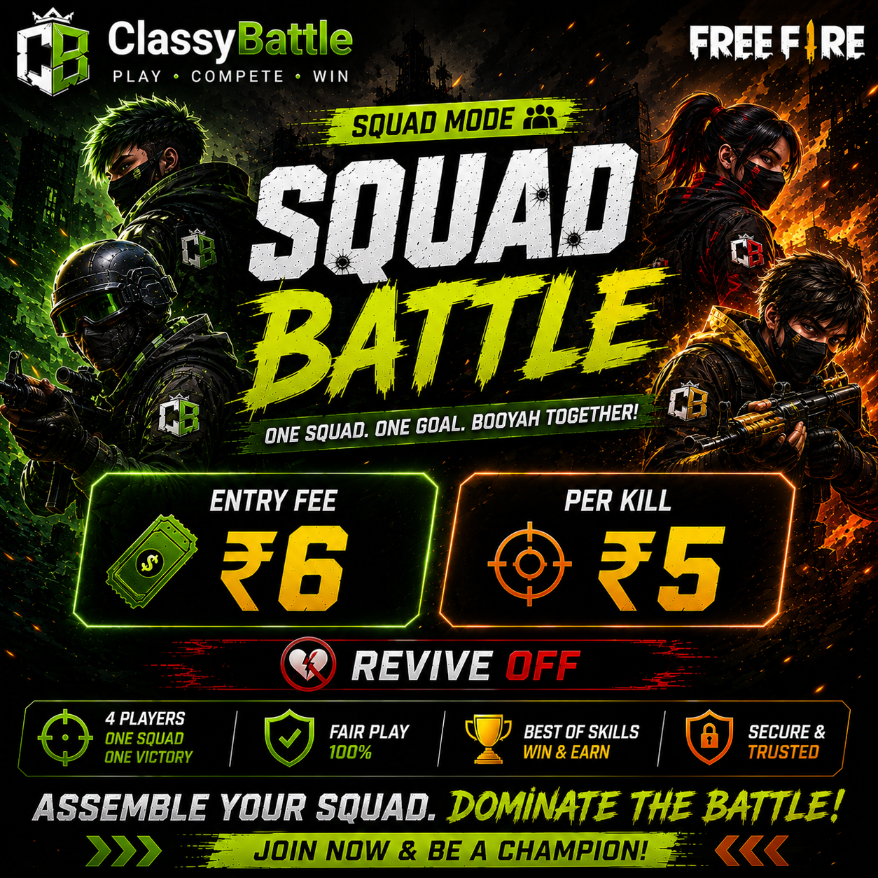 Squad tournament mode