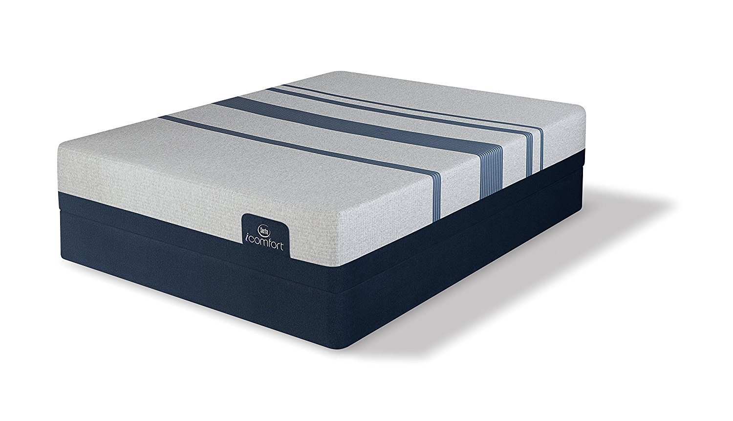 An image of Serta Blue Touch Plush Foam King-Size 11.25-Inch Mattress