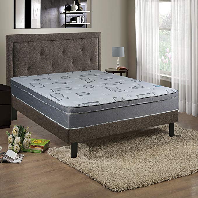 An image of Continental Sleep FOAM ENCASED 444-6/0-1 Firm Euro Top California King-Size 13-Inch Mattress