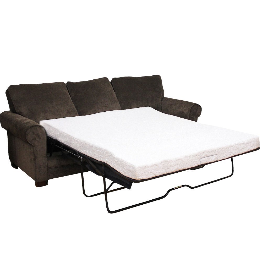 An image related to Classic Brands Sleeper Sofa Plush Memory Foam Twin-Size 4.5-Inch Mattress