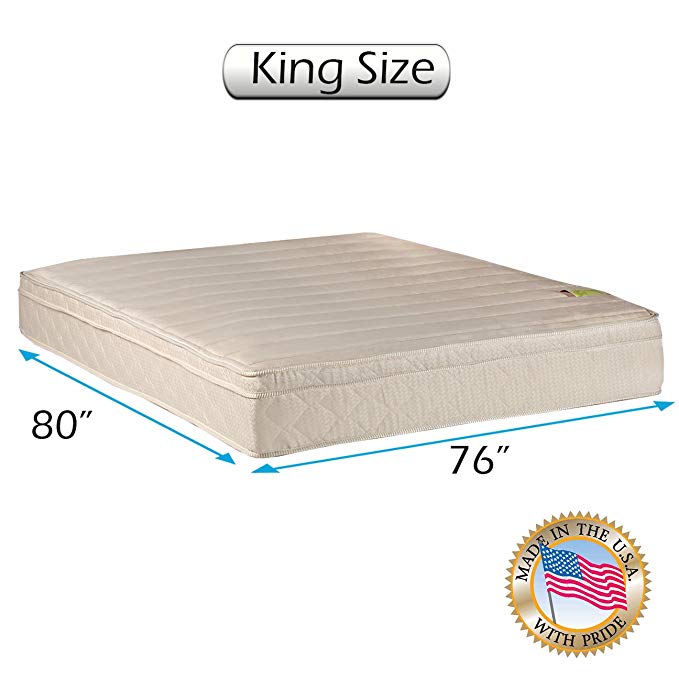 An image of Dream Solutions USA Extra Firm Foam King-Size 490 Innerspring Coils Innerspring Support 11-Inch Mattress | Know Your Mattress 