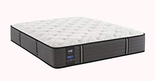 An image of Sealy 52256331 Plush Innerspring Twin XL-Size DuraFlex Edge System Innerspring Support SealyCool Gel Memory Foam 13-Inch Mattress