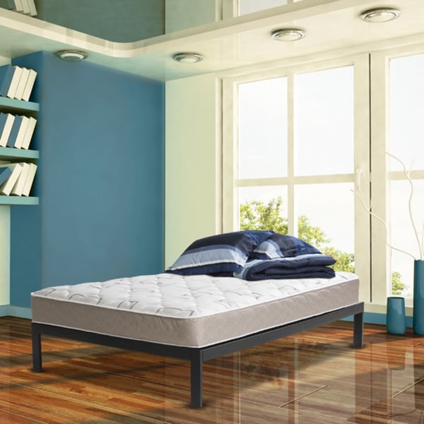 An image of Wolf Mattress PPRPL-9950 Medium Firm Innerspring Queen-Size 288 Innerspring 8-Inch Mattress