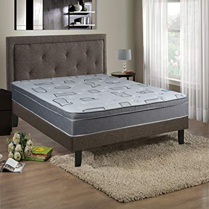 An image of Continental Sleep FOAM ENCASED 444N-4/6XL-1 Firm Foam Full-Size 396 Innerspring Verticoil Unit VertiCoil Innerspring Unit 13-Inch Mattress | Know Your Mattress 