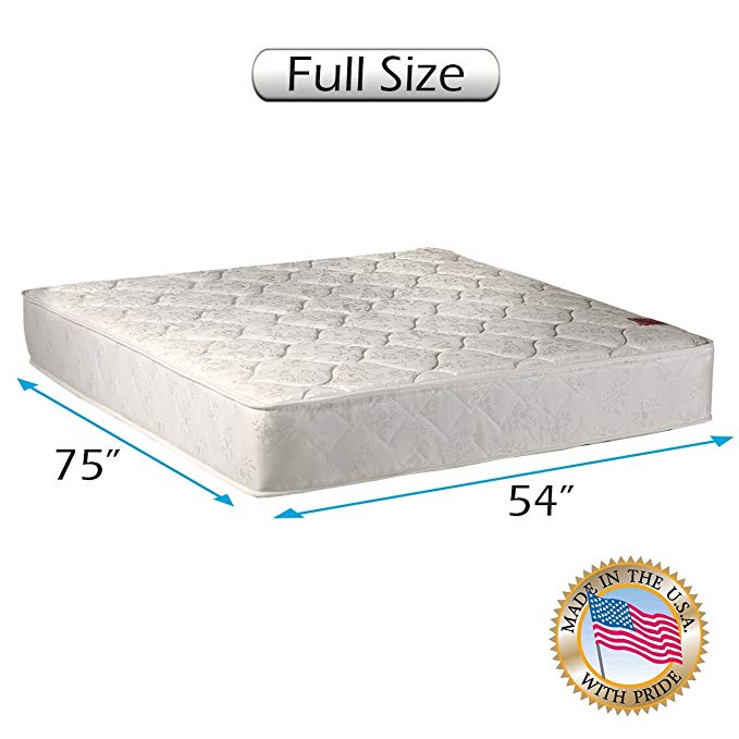 An image of Dream Solutions USA Firm Foam Full-Size Firm Poly Foam 8-Inch Mattress