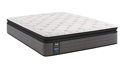 An image of Sealy 52253362 Plush Pillow Top California King-Size SealyCushion Foam 14-Inch Mattress