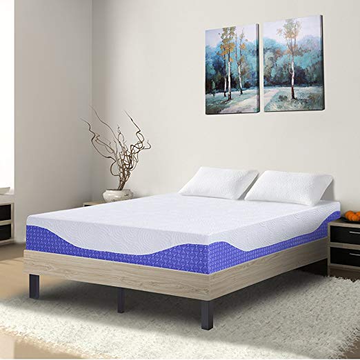 An image related to Sleeplace SPMN10FM08F Memory Foam Full-Size 10-Inch Mattress