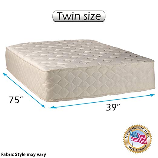 An image of Dream Solutions USA CB680 Luxury Firm Pocketed Coil Twin-Size Firm Poly Foam 14-Inch Mattress | Know Your Mattress 