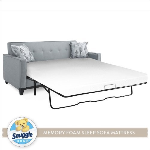 An image of Snuggle Home Sleeper Sofa Plush Memory Foam Queen-Size 4.5-Inch Mattress | Know Your Mattress 