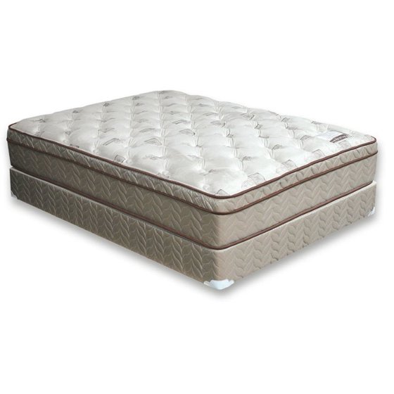 An image of Furniture of America Sandroman Euro Top Queen-Size 312 Bonnell Coil Innersprings Foam Base 13-Inch Mattress | Know Your Mattress 