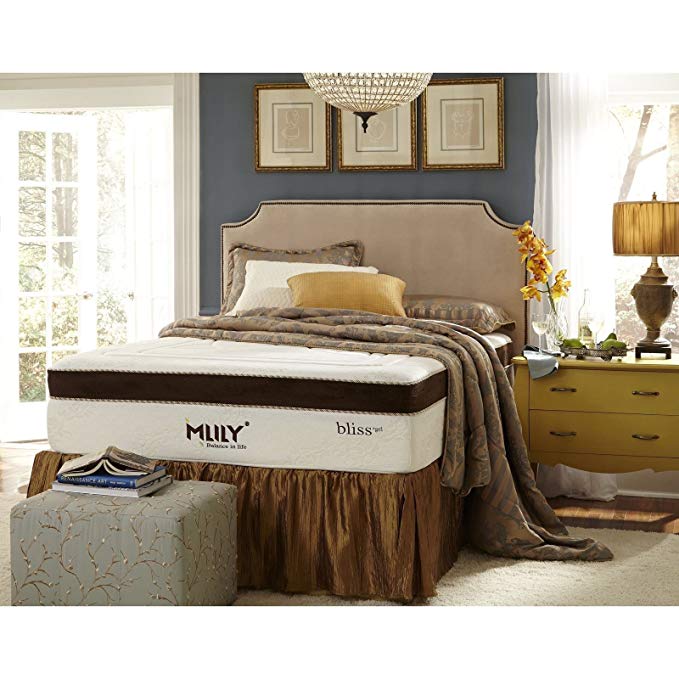 An image of Mlily Bliss Soft Memory Foam E-King-Size 15-Inch Mattress