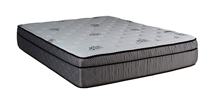 An image related to Continental Sleep Fifth Ave 9001-6/0-1 Soft Euro Top California King-Size 396 Innerspring Verticoil Unit Firm Poly Foam 13-Inch Mattress