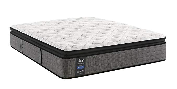 An image of Sealy 52255551 Plush Pillow Top Queen-Size DuraFlex Edge System SealyCushion Foam 14-Inch Mattress | Know Your Mattress 