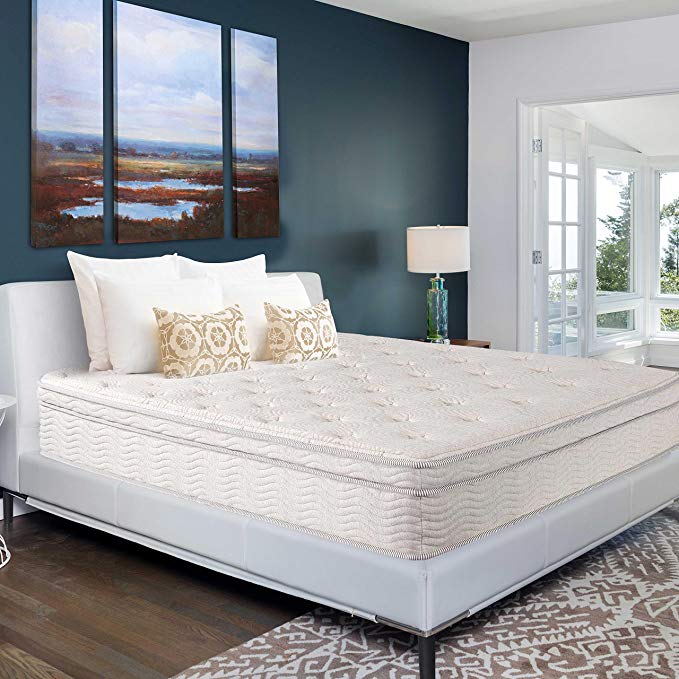 An image related to Sleeplace Soft Pocketed Coil Queen-Size 13-Inch Mattress