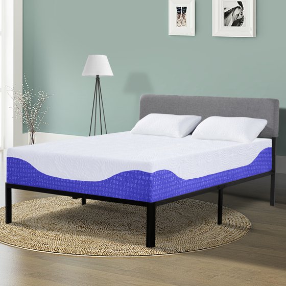 An image of GranRest Firm Gel Memory Foam Full-Size 10-Inch Mattress | Know Your Mattress 