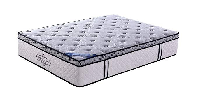 An image of Milton Greens Stars 5055 Full Firm Pocketed Coil Full-Size Pocketed Coil® Technology 15-Inch Mattress | Know Your Mattress 