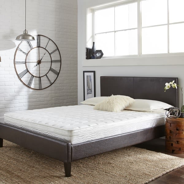 An image of Sleep Sync SSO8008QN Firm Euro Top Queen-Size 8-Inch Mattress | Know Your Mattress 