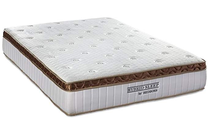 An image related to Bed Boss Medium Firm Hybrid King-Size Pocket Spring Coil Bamboo Charcoal-Infused Mattress