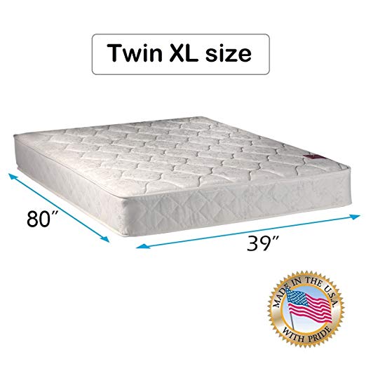 An image of Dream Solutions USA Medium Firm Foam Twin XL-Size Firm Poly Foam 8-Inch Mattress