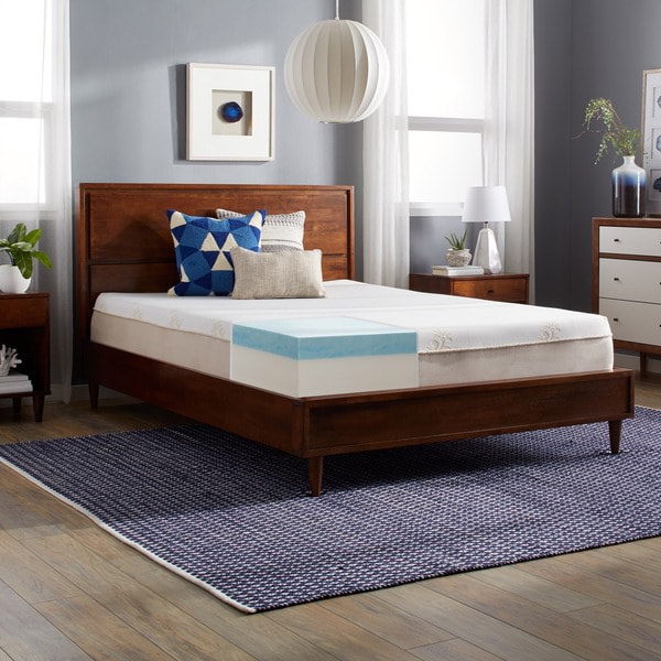 An image of Slumber Solutions 35602-00838-OS Gel Memory Foam Queen-Size 11-Inch Mattress