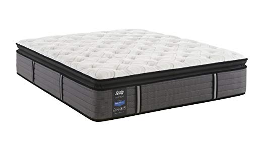 An image of Sealy Firm Pillow Top Split California King-Size DuraFlex Edge System SealyCushion Foam Mattress | Know Your Mattress 