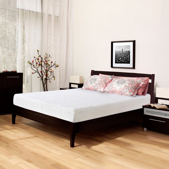 An image of GranRest Luna Memory Foam Queen-Size Dense Foam Temperature-Smart 9-Inch Mattress