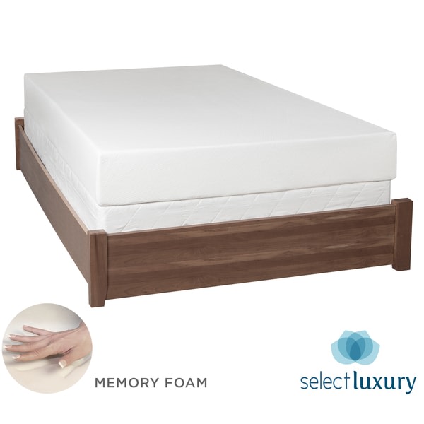 An image of Select Luxury OVSRV0803 Plush Memory Foam Full-Size 8-Inch Mattress | Know Your Mattress 