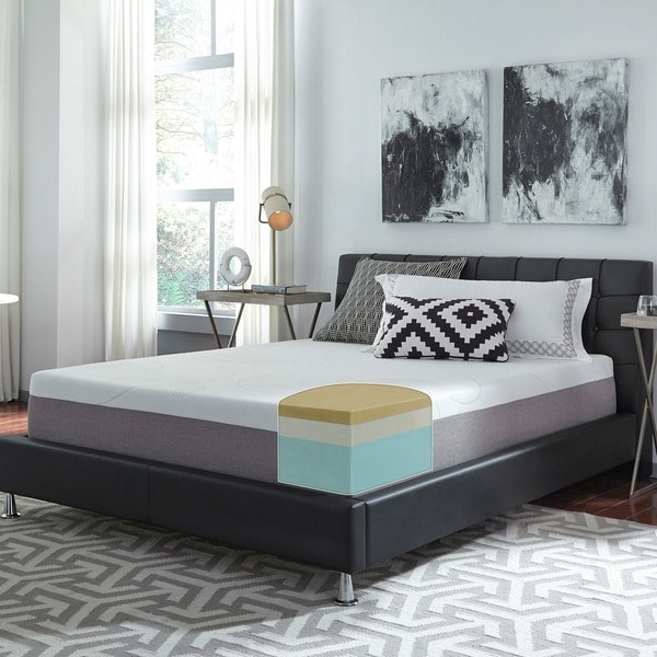 An image related to Slumber Solutions Memory Foam Full-Size 12-Inch Mattress