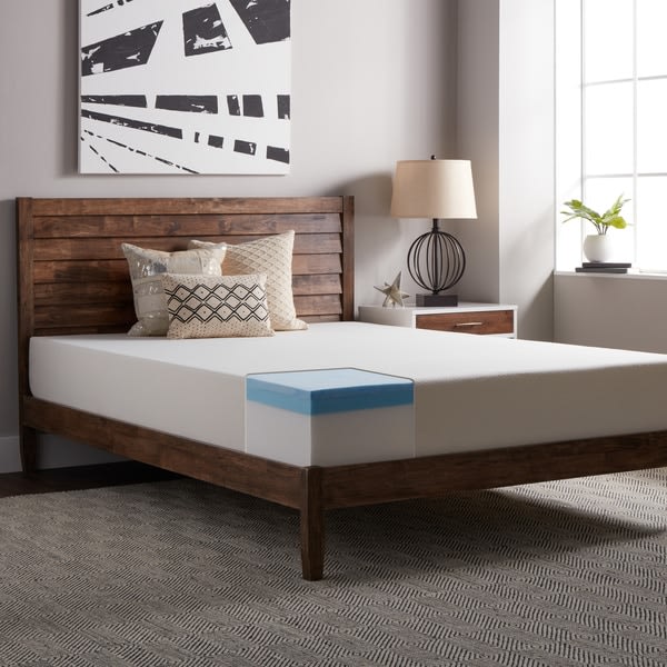 An image of Select Luxury Plush Gel Memory Foam Twin-Size Foam Base 10-Inch Mattress