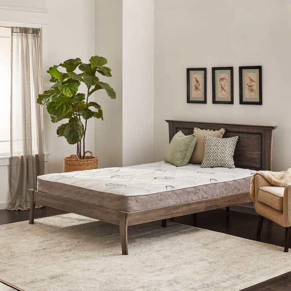 An image of Wolf Mattress Pure and Simple Plush Innerspring Queen-Size 288 Innerspring 8-Inch Mattress