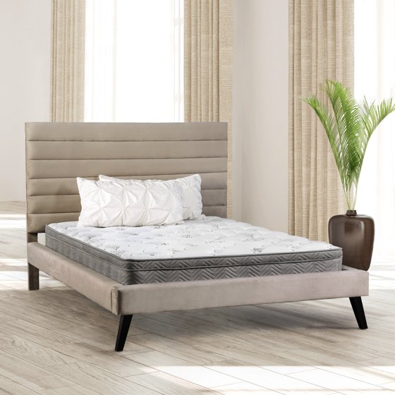 An image related to Furniture of America MiBasics Plush Euro Top California King-Size Foam Base 11-Inch Mattress