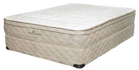 An image of Natura Organics EcoBliss 3IFGZ1 B Soft Euro Top Mattress