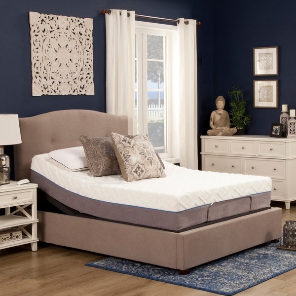 An image of Blissful Nights 12BNGEL/BNKD-Q Plush Memory Foam Queen-Size 12-Inch Mattress