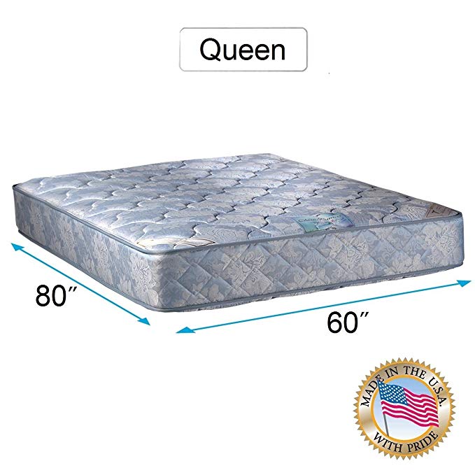 An image of Dream Solutions USA Chiro Premier Medium Firm Foam Queen-Size Firm Poly Foam 9-Inch Mattress | Know Your Mattress 
