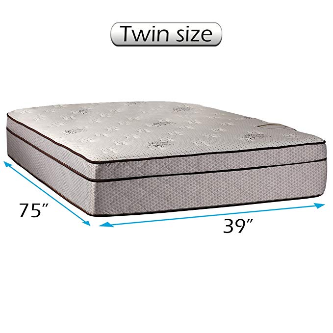 An image of Dream Solutions USA Fifth Ave Soft Foam Twin-Size 490 Innerspring Coils 13-Inch Mattress