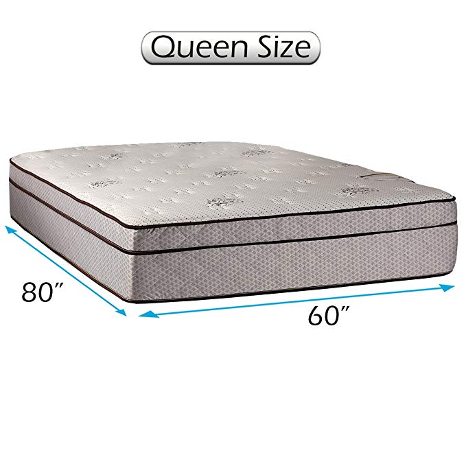 An image of Dream Solutions USA Fifth Ave Plush Foam Queen-Size 490 Innerspring Coils Innerspring Support 13-Inch Mattress | Know Your Mattress 