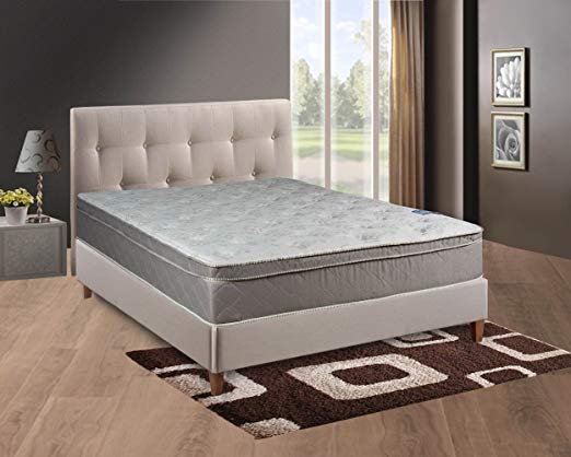 An image of Continental Sleep FOAM ENCASED 446-6/0-1 Medium Firm Euro Top California King-Size 396 Innerspring Verticoil Unit VertiCoil Innerspring Unit 10-Inch Mattress