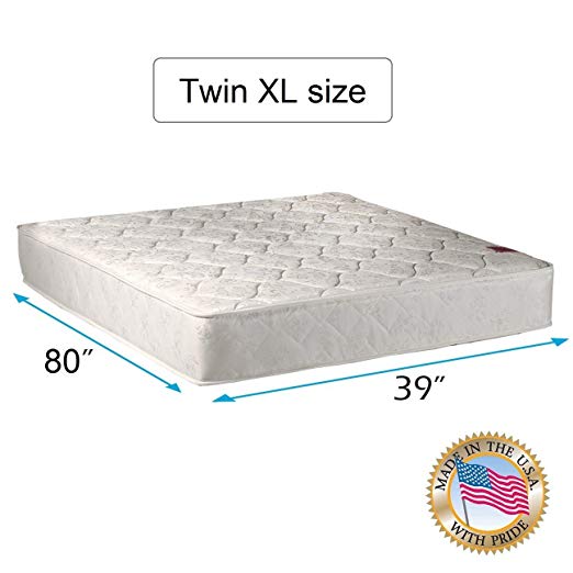 An image of Dream Solutions USA Firm Foam Twin XL-Size Firm Poly Foam 8-Inch Mattress