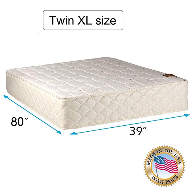 An image of Dream Solutions USA Grandeur Deluxe Firm Foam Twin XL-Size Firm Poly Foam 12-Inch Mattress