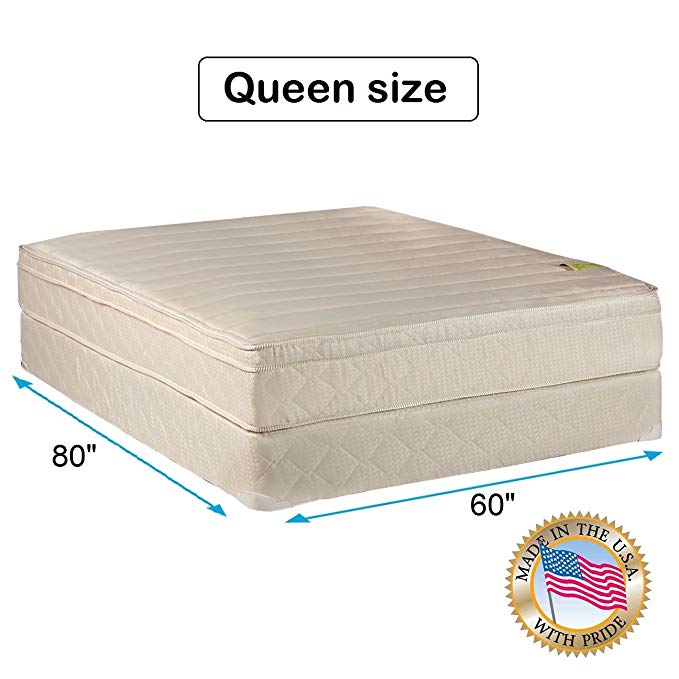 An image of Dream Solutions USA CB450Q Extra Firm Pillow Top Queen-Size 490 Innerspring Coils 10-Inch Mattress