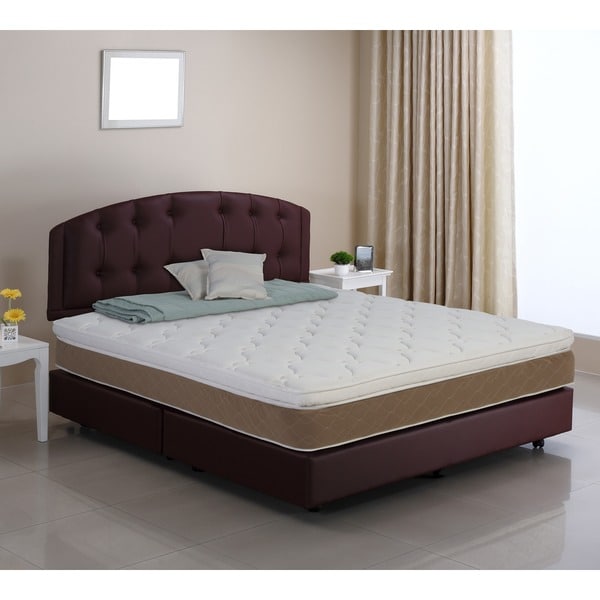 An image related to Wolf Mattress Plush Pillow Top Twin-Size 10-Inch 288 Innerspring Thick Mattress