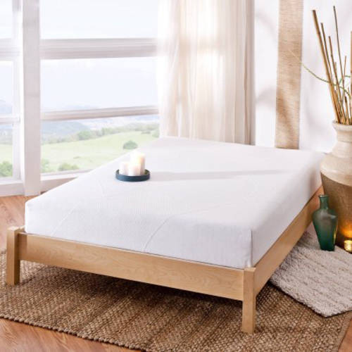 An image of Spa Sensations Memory Foam Queen-Size Green Tea Extract and Castor Natural Seed Oil Infused 8-Inch Mattress