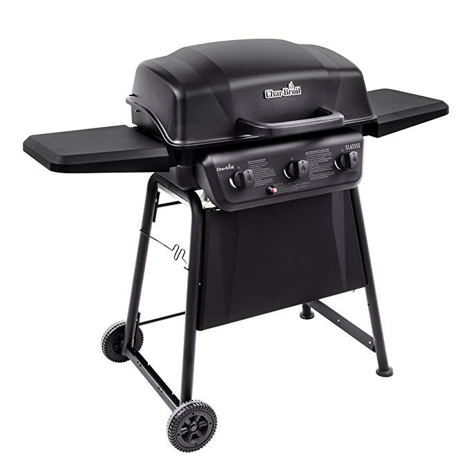 An image of Char-Broil 463773717 Classic Liquid Propane Portable Covered Grill | KnowYourGrill 