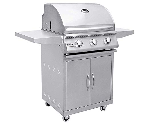 An image of Summerset SIZ26-NG-CART26SIZ Sizzler 26" Natural Gas Covered Grill | KnowYourGrill 